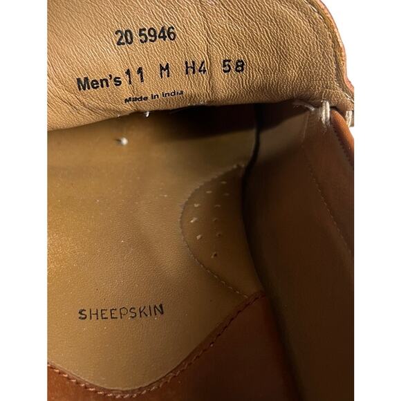 Johnston & Murphy Men’s Cresswell Woven Sheep-leather Brown Loafer Size 11 - Picture 6 of 6